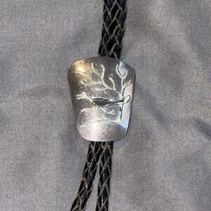Vintage Hand Made Sterling Silver Road Runner Bolo Tie